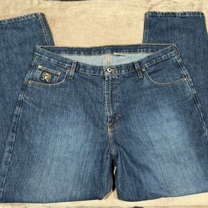 Cinch Men's Black Label Blue Denim Bootcut Jeans